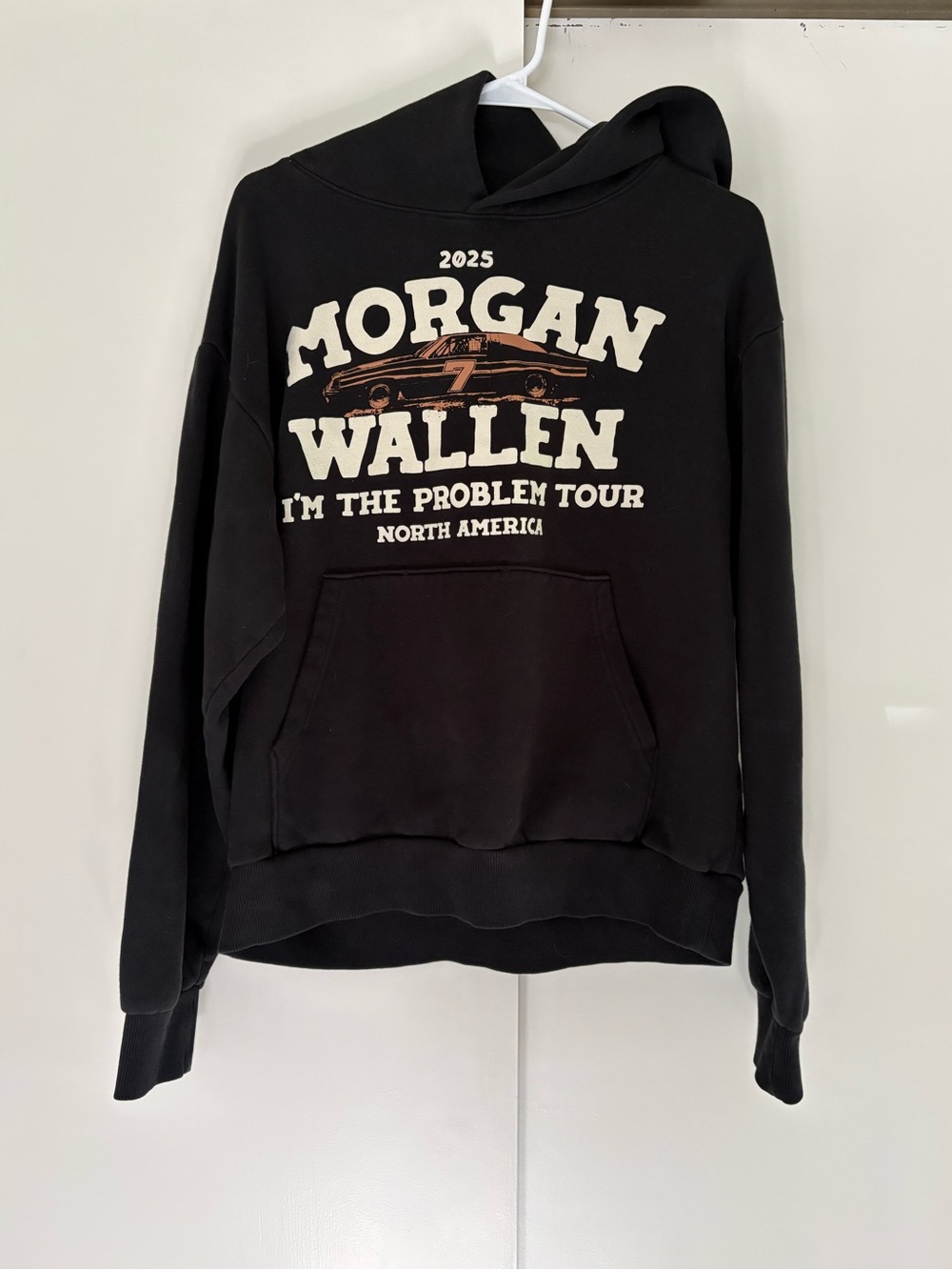Morgan Wallen 2025 I'm The Problem Tour Black Hoodie size M